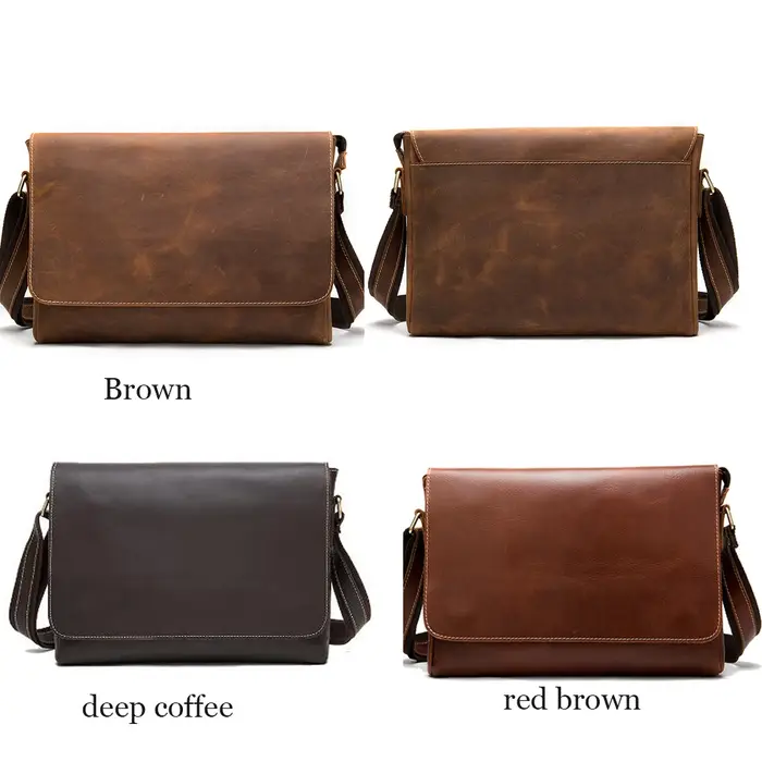 WESTAL Crazy Horse cuir hommes porte-documents pochette d'ordinateur sacs de bureau pour hommes couv