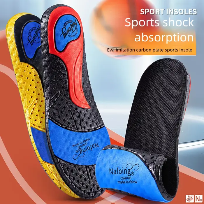 Semelles intérieures de chaussures de sport EVA grises, 1 paire, semelle intérieure de course pour pieds, paniers d'absorption des chocs, semelle de chaussure, Support de voûte plantaire, Inserts orth