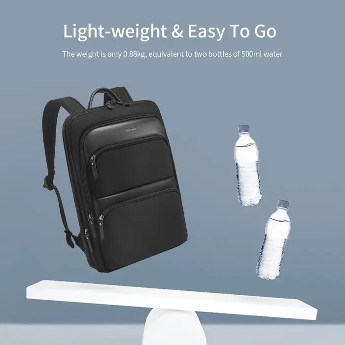 Tigernu sacs à dos extensibles pour hommes 15.6 pouces sac à dos pour ordinateur portable mâle mince