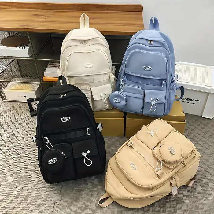 Sac à dos Simple grande capacité sport voyage sac à dos collège lycée loisirs sac tutoriel sac