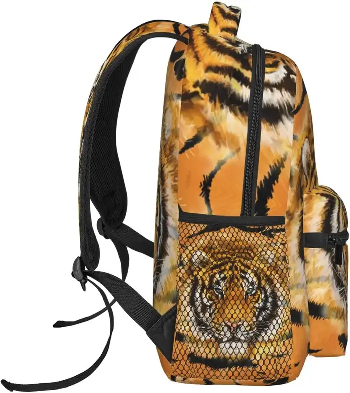 Cool Tiger Sac à dos imprimé léopard pour hommes et femmes