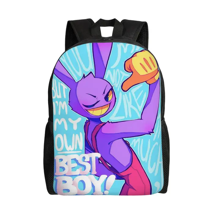J-Jaxs Purple Rabbit Sac à dos pour adolescents