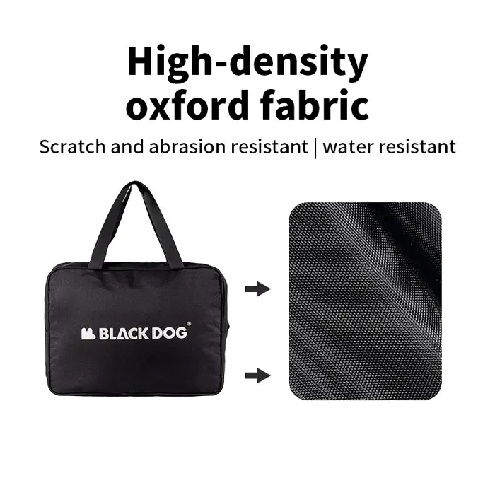 Sac de rangement multifonctionnel de voyage en plein air pour chien noir