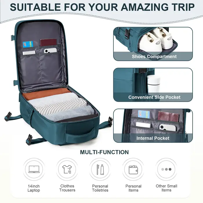 Sac à dos de voyage pour femmes et hommes