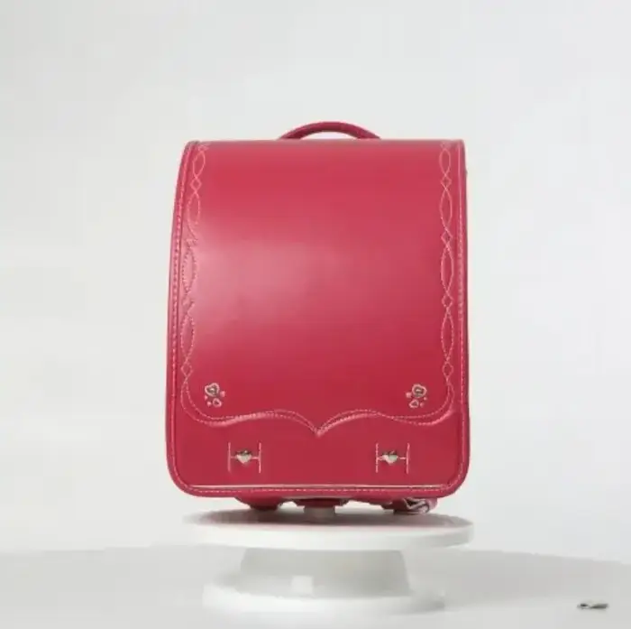 Sac à dos d'école de style japonais pour filles, cartable automatique, broderie, sac à livres en PU,