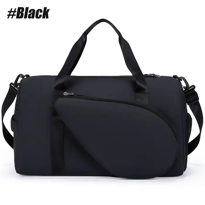 Sac de sport pour tennis, badminton, tennis de table, avec compartiment pour chaussures et poche imp