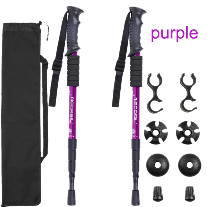 Canne de trekking télescopique nordique en aluminium