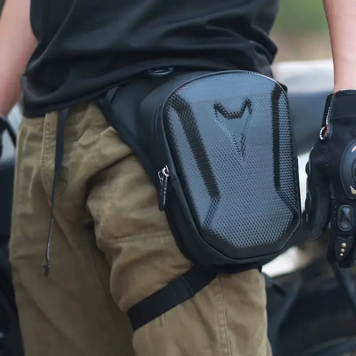 Sacoche de cuisse imperméable pour moto