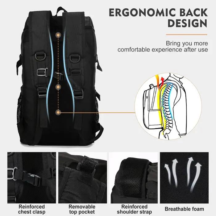 Sac de randonnée surdimensionné de grande capacité
