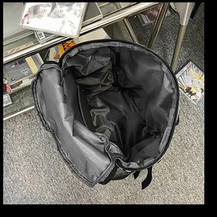 Sac à dos de sport noir rond pour hommes et femmes