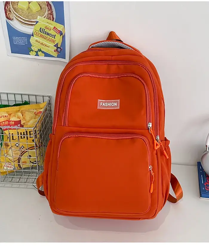 Sac à dos décontracté de grande capacité pour collégiens
