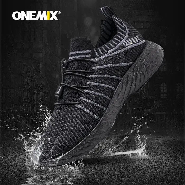 ONEMIX chaussures de course imperméables pour hommes respirant léger femmes formation marche baskets