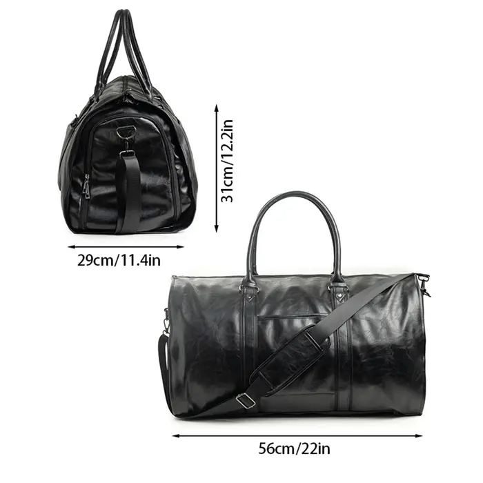 Sac de voyage en cuir pliable