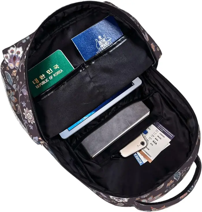 Sac à dos léger à fleurs ethniques pour ordinateur portable pour hommes et femmes