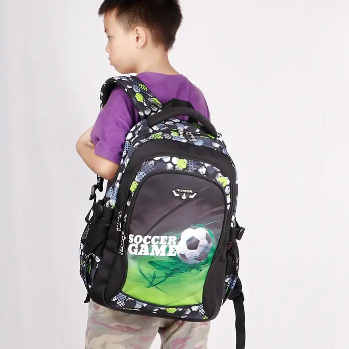 Sacs à dos à motif de football pour enfants