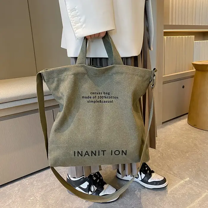 Sacs messagers japonais en toile pour hommes et femmes