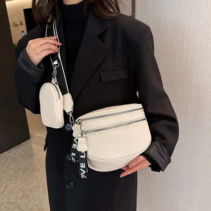 Sac à bandoulière multi-poches pour femmes