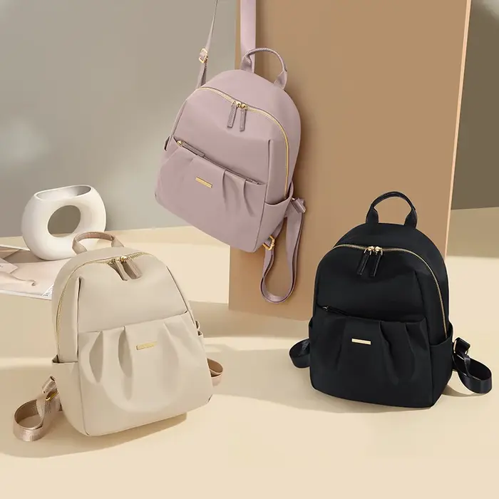 GOLF mignon sacs à dos pour femmes élégant dames sac à dos sac à main couleur unie petit sac à dos