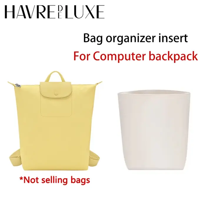 Organisateur de sac pour sac à dos Longchamp, pour ranger un ordinateur et une bouteille d'eau, facile à retrouver, en nylon durable, accessoires de sac.