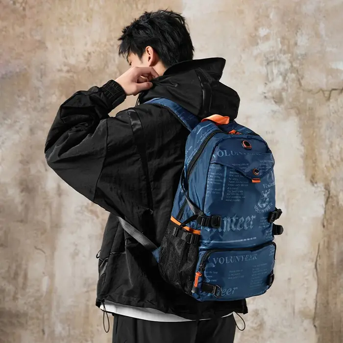 VOLUNTEER voyage sacs à dos hommes mode randonnée sport étanche collège sac à dos homme banlieue léger Oxford sac 1518-03A