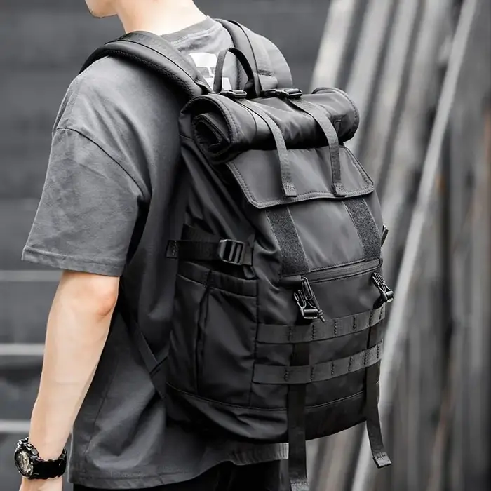 Grand sac à dos mode homme cartable 17 pouces voyage sacs à dos Oxford tissu mâle ordinateur portabl