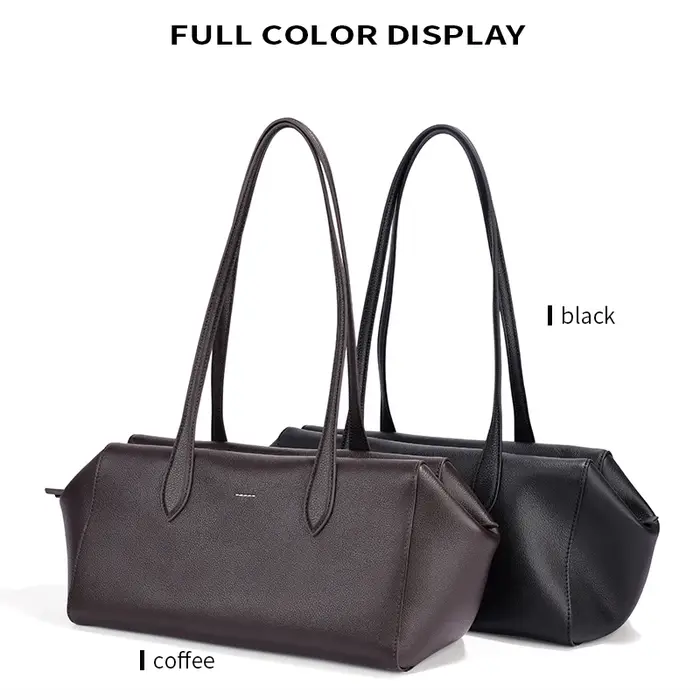 Sacs sous les bras en cuir véritable de vache souple pour femmes, sac à bandoulière en cuir de quali