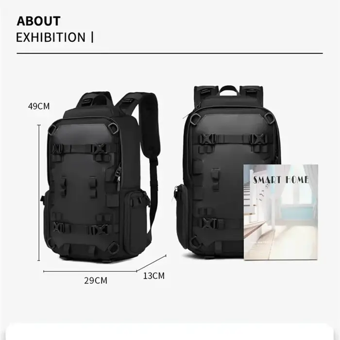 OZUKO-Sac à dos étanche pour casque pour homme, sac à dos de voyage à bandoulière, extérieur, sports