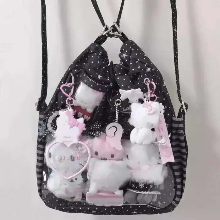 Sac à dos à pois pour filles, doux et mignon, Ita, sac à bandoulière simple de grande capacité, sac