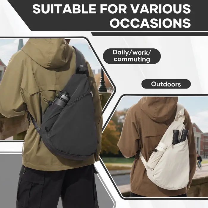 Sac à dos bandoulière de sport pour raquettes, sac à dos bandoulière pour pickleball, pour équipement et accessoires, deux balles, squash 