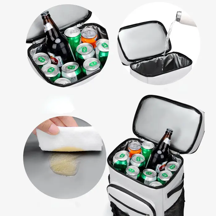 Sac à dos isotherme imperméable et anti-fuite à double bandoulière pour voyage