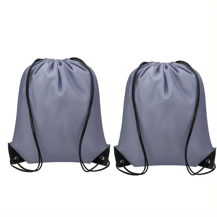 2 Ensembles de Sacs à Dos à Cordon, Sacs de Sport en Polyester, Sacs de Rangement, Sacs de Gym