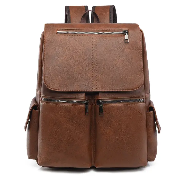 Sac à dos multi-poches en Pu pour femmes