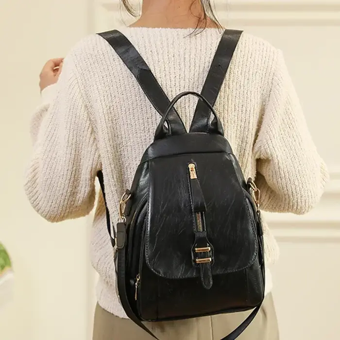 Femmes sacs à dos en cuir sac à bandoulière Vintage femme sac à dos dames voyage sac à dos Mochila