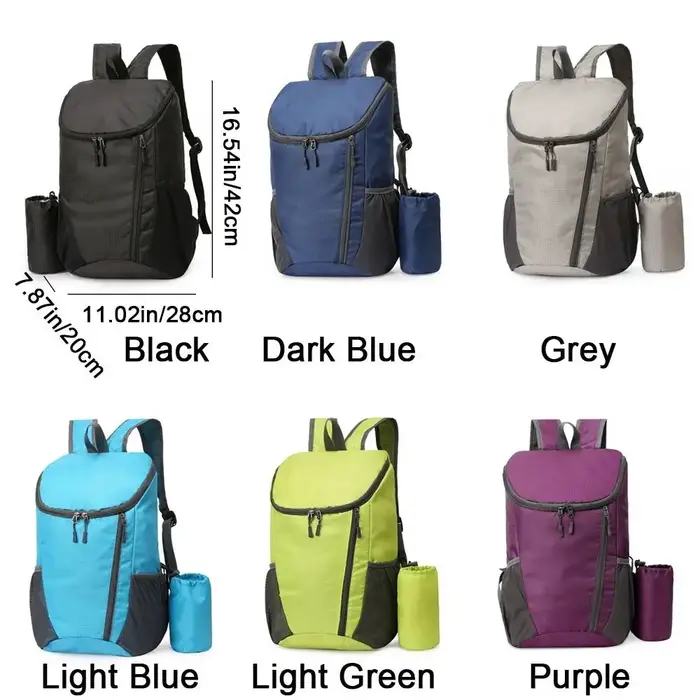 Sac à dos de randonnée léger et imperméable de grande capacité 20L