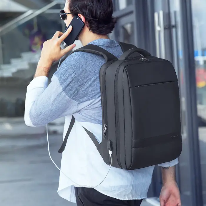 MARK RYDEN sac à dos de voyage hommes sac à dos d'affaires école extensible USB sac grande capacité