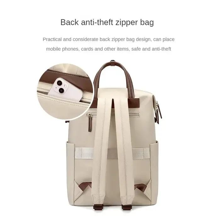 Sac à dos GOLF pour femmes, élégant, pour ordinateur portable de 15.6 pouces, grande capacité, pour 