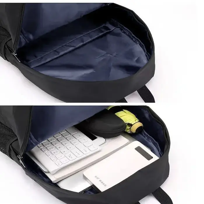 Sac à dos noir de grande capacité