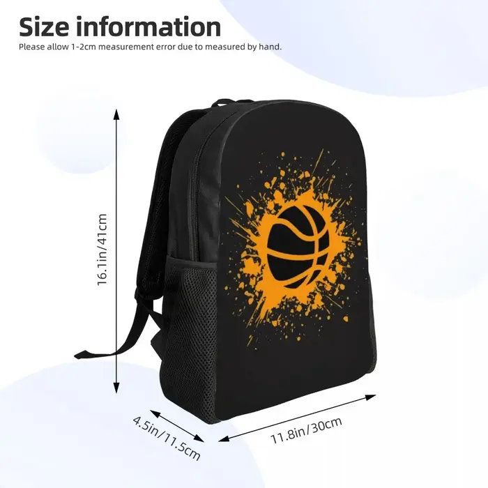 Sac à dos de basket-ball avec impression 3D pour filles et garçons