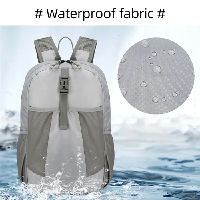 Nouveaux sacs à dos de randonnée pliables sac à dos résistant à l'eau petit sac à dos pliant de 20L pour les voyages Camping vacances