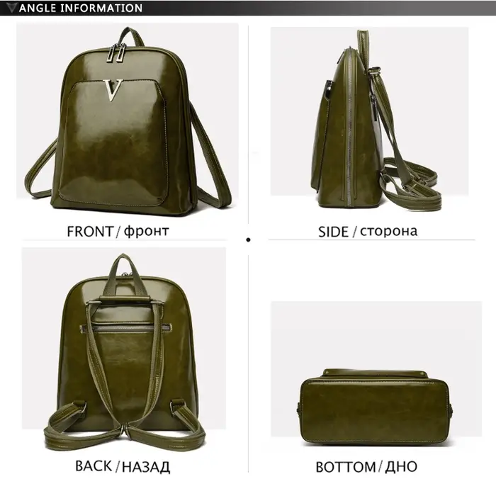 Sac à dos design femmes sac De voyage grande capacité sac à dos classique huile cire cuir PU sac à bandoulière Mochilas