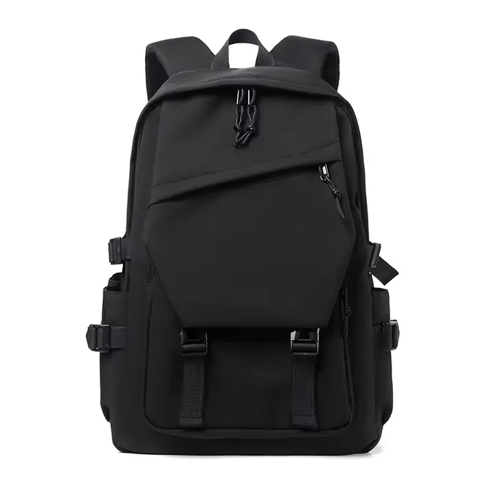 Sac à dos simple de couleur unie, sac à dos de voyage, beaucoup d'espace de rangement, très adapté a