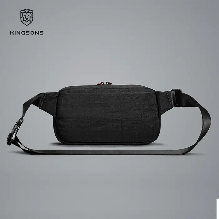 Sac de poitrine Kingsons pour hommes et femmes, sac à bandoulière imperméable avec fermeture éclair bidirectionnelle, léger pour les voyages
