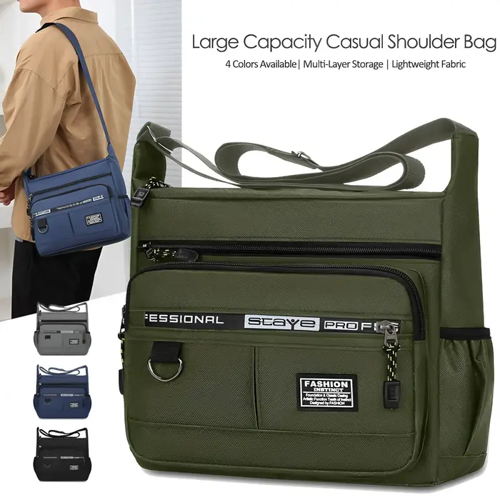 Sac à bandoulière Oxford de luxe pour homme