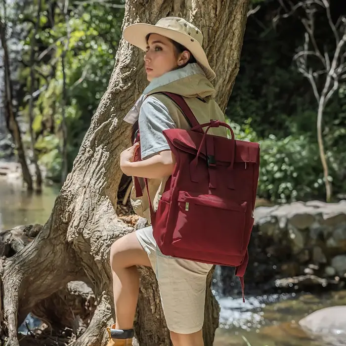 Cartable femme étudiant grande capacité sac à dos 2024 nouvelle Niche ordinateur portable 14 pouces sac d'ordinateur
