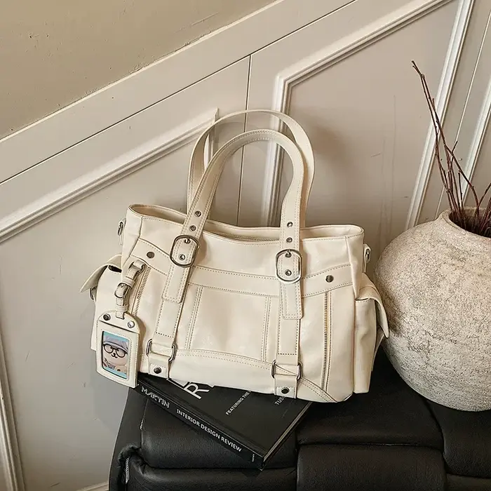 Sac fourre-tout grande capacité, style tendance doux et cool, nouvelle mode 2026, sac à main polyval