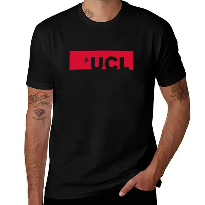T-shirt simple de couleur unie à col rond de l'Université College London (UCL)