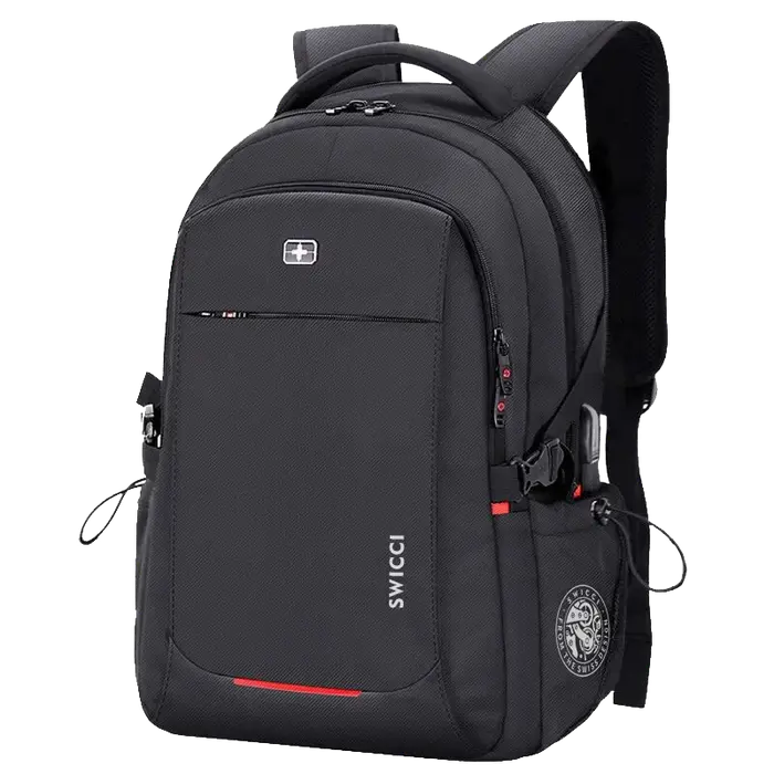 Sac à dos suisse antivol pour ordinateur portable pour homme et femme, bagage d'affaires, sac à dos 