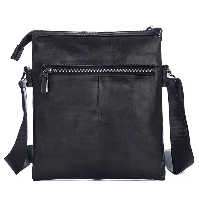 Sac à bandoulière en cuir véritable pour homme