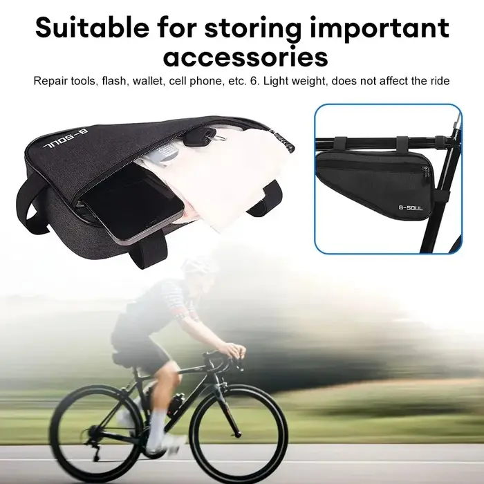 Sacs triangulaires portables pour cadre de VTT