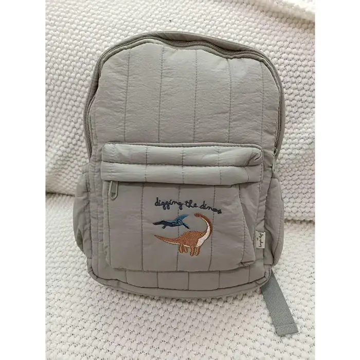 2025 nouveau Design dessin animé enfants sac à dos motif de broderie animale sac d'école garçons filles enfant en bas